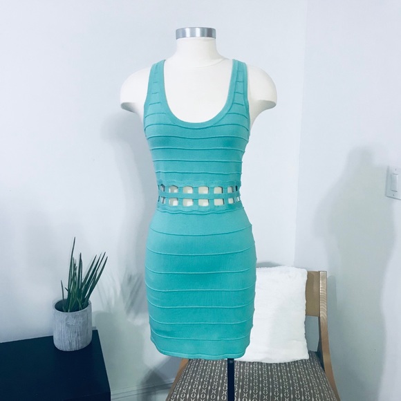 2B BEBE CUTOUT WAISTE BANDAGE DRESS 👗 NWT - Picture 5 of 16